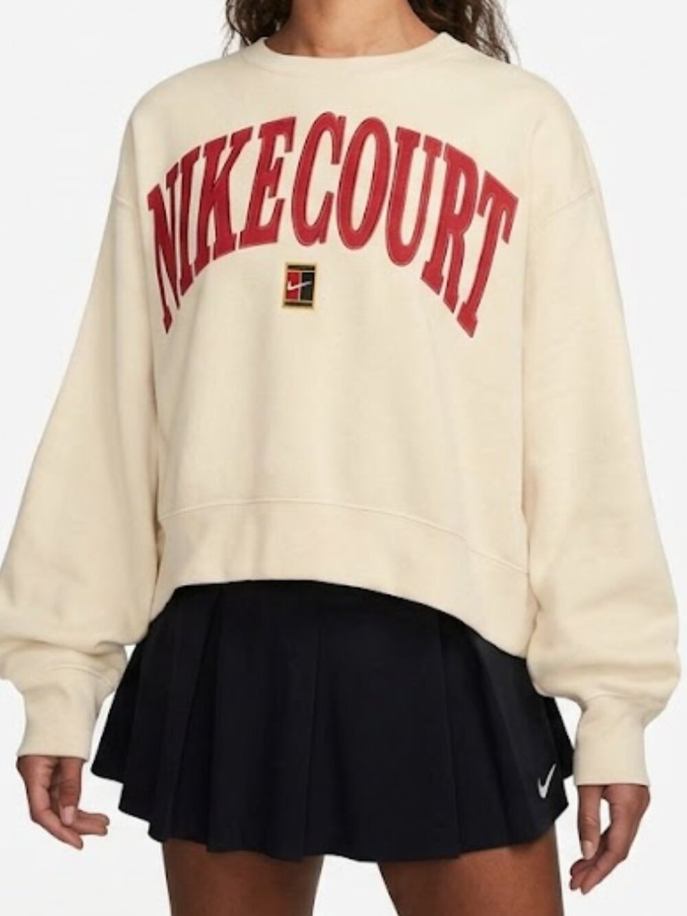 NikeCourt Phoenix Fleece Oversized Crew Sweatshirt M
